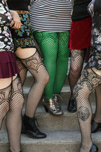 Duchess Lace Top Stockings with Attached Garter Belt