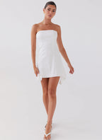 Last Fling Tube Mini Dress - White
