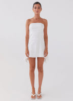Last Fling Tube Mini Dress - White