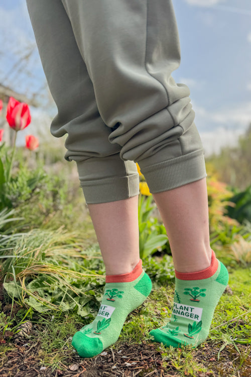Plant Manager Sneaker Footie Sock