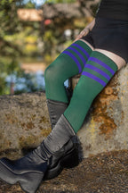 Longer Americana Thigh High Socks