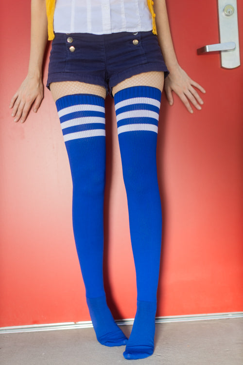 Longer Americana Thigh High Socks