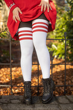 Longer Americana Thigh High Socks