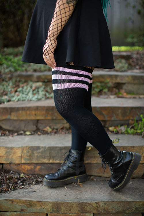 Longer Americana Thigh High Socks
