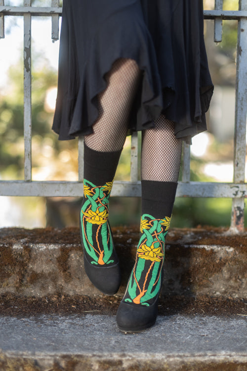 Botanical Nouveau Crew Socks