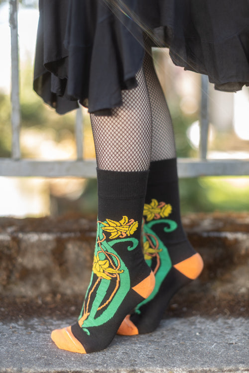 Botanical Nouveau Crew Socks