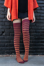 Gradient Stripes Extraordinary Thigh High