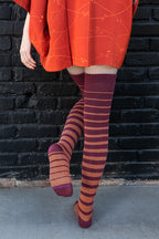 Gradient Stripes Extraordinary Thigh High