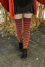 Gradient Stripes Extraordinary Thigh High