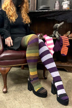 Mystery Mismatch Extraordinary Thigh High Socks