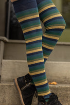 Longer Oasis Stripes Extraordinary Thigh High Socks