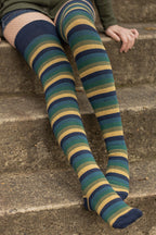 Longer Oasis Stripes Extraordinary Thigh High Socks