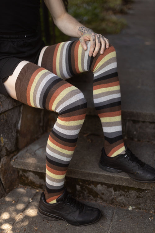 XL Foot Longer Pride Stripes Extraordinary Socks