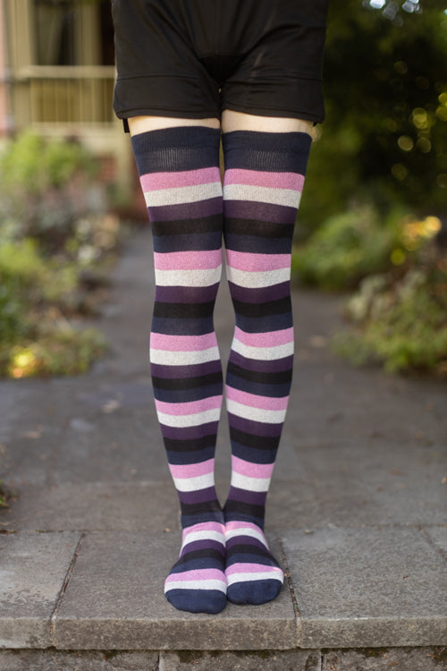 XL Foot Longer Pride Stripes Extraordinary Socks