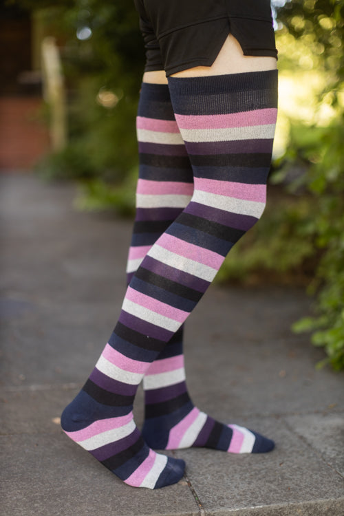 XL Foot Longer Pride Stripes Extraordinary Socks