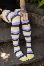 XL Foot Longer Pride Stripes Extraordinary Socks