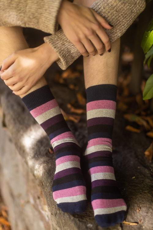 Pride Stripes Cotton Crew Socks