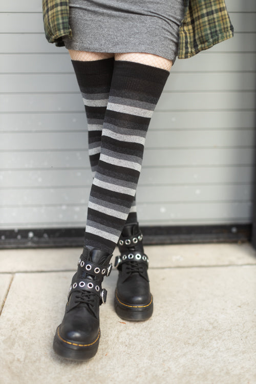 Portland Stripes Extraordinary Thigh High
