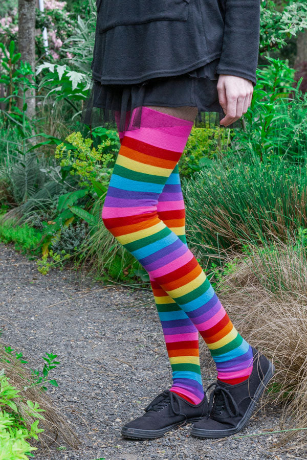 XL Foot Longer Original Pride Stripes Socks