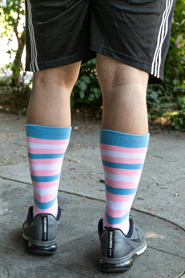 Trans Pride Stripes Knee High Socks
