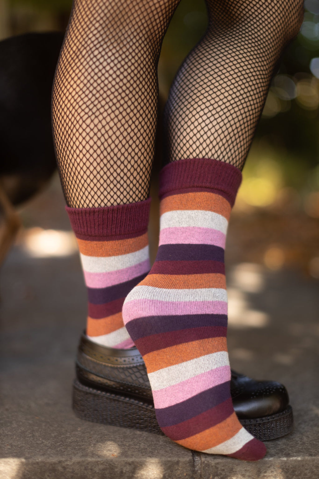 Pride Stripes Cotton Crew Socks