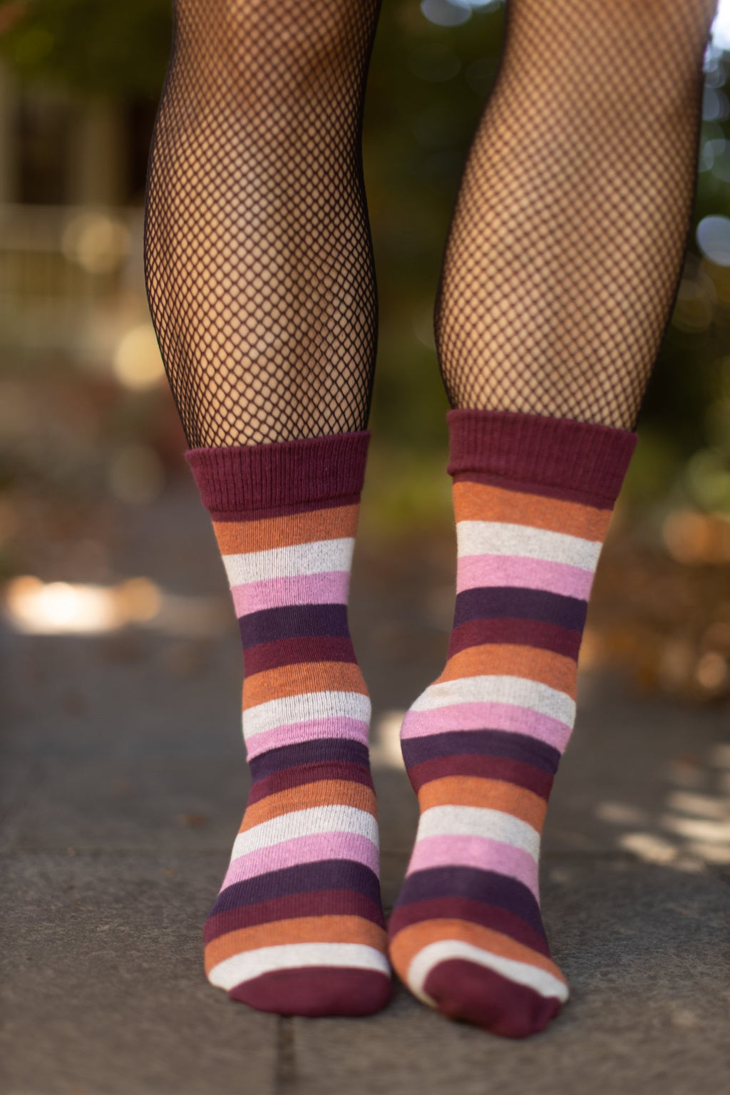 Pride Stripes Cotton Crew Socks