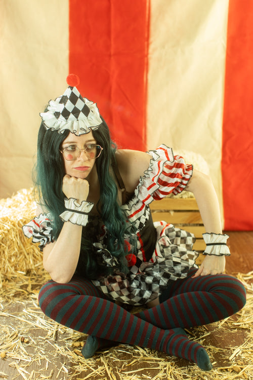 Longer Ringmaster Stripes Extraordinary Thigh High Socks