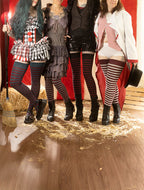 Longer Ringmaster Stripes Extraordinary Thigh High Socks