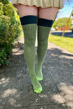 Vertical Lines Thigh High