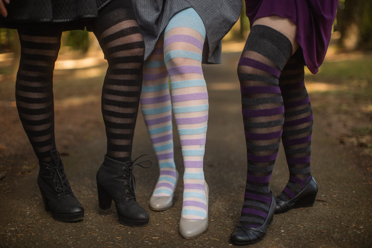 Gossamer Stripes Extraordinary Thigh High