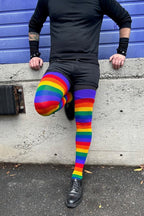 XL Foot Longer Radiant Rainbow Extraordinary Socks