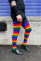 XL Foot Longer Radiant Rainbow Extraordinary Socks