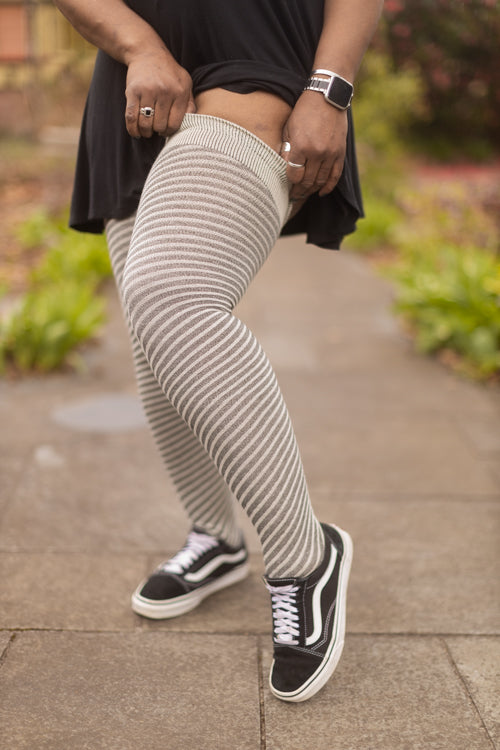 Longer Spiral Wool Extraordinary Thigh High*