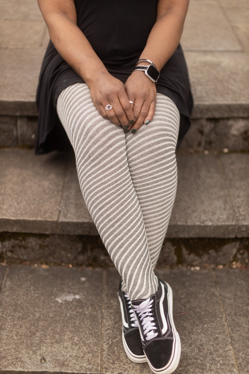 Longer Spiral Wool Extraordinary Thigh High*