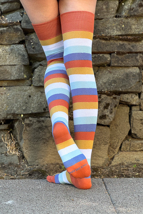 Pride Stripes Extraordinary Thigh High Socks