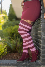 Longer Striped Extraordinary Thigh High Socks