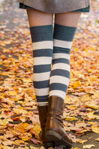 Longer Striped Extraordinary Thigh High Socks