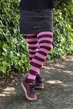 Longer Striped Extraordinary Thigh High Socks