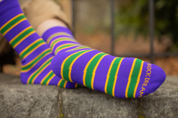 Mardi Gras Krewe Socks