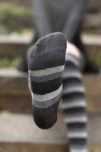 Longer Portland Stripes Extraordinary Thigh High Socks