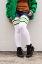 Longer Americana Thigh High Socks