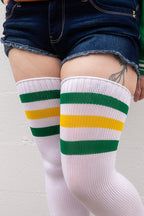 Longer Americana Thigh High Socks