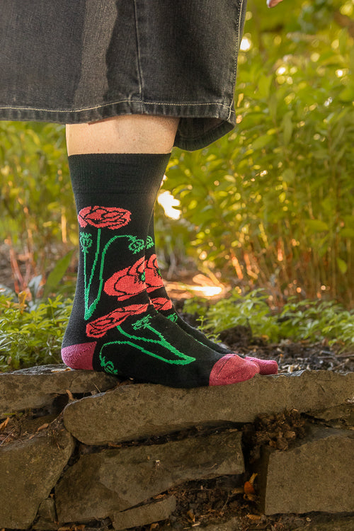 Botanical Nouveau Crew Socks