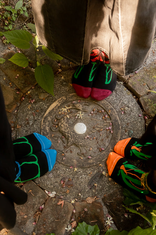 Botanical Nouveau Crew Socks