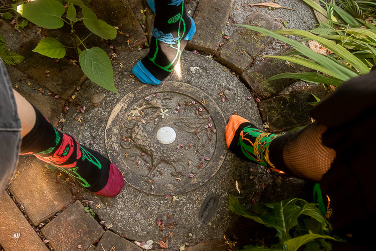 Botanical Nouveau Crew Socks