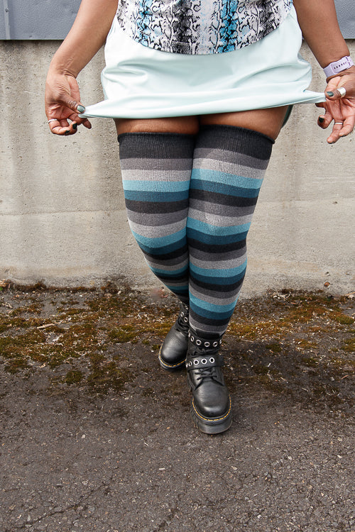 Longer Elemental Stripe Extraordinary Socks