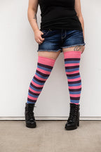 Oops! Not-So-Bi Pride Stripes Extraordinary Thigh High