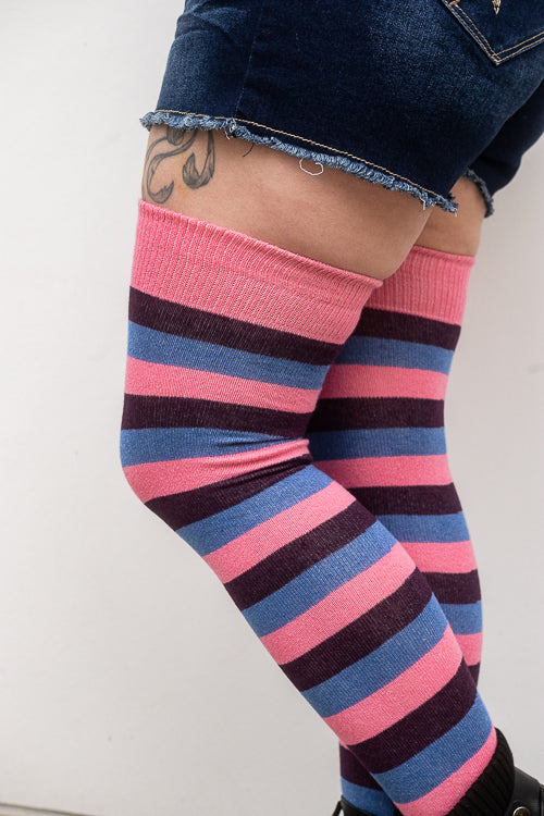 Oops! Not-So-Bi Pride Stripes Extraordinary Thigh High