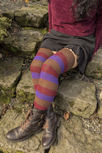 Berry Cobbler Stripes Thigh High