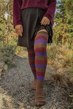 Berry Cobbler Stripes Thigh High